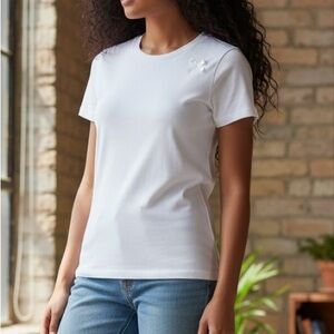 (NWT) J. Crew Perfect Fit 100% Cotton White Tee, Small